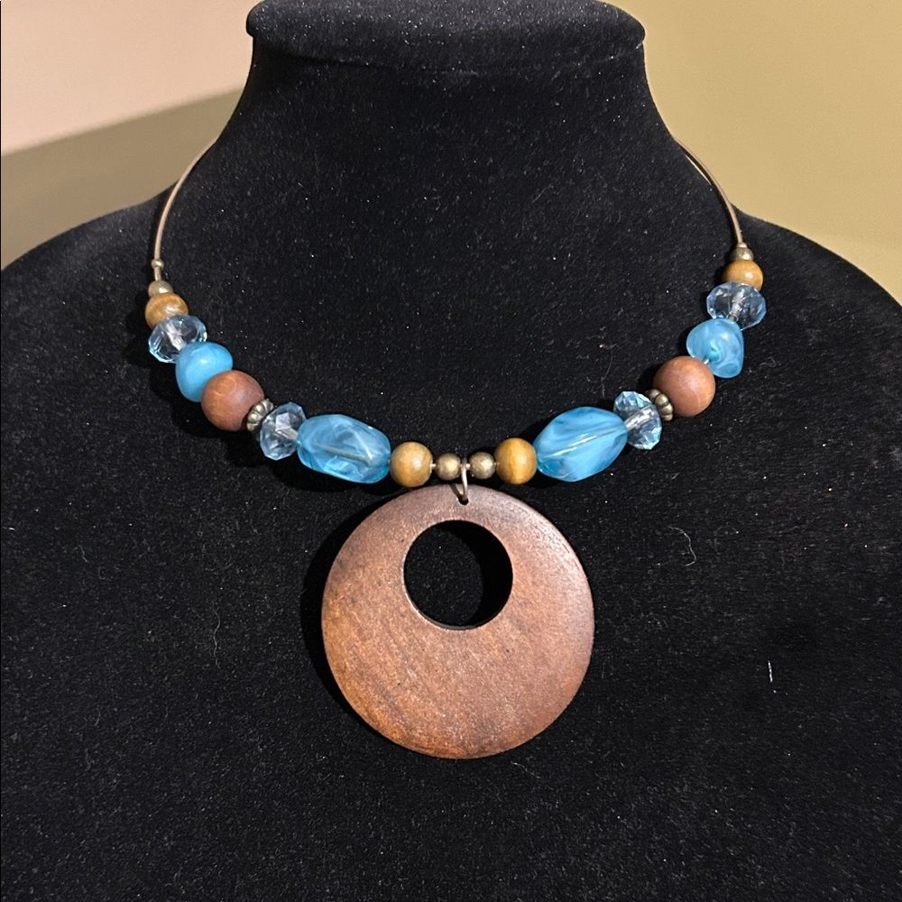 Boho Turquoise Beaded Choker Necklace Lot Trio Southwestern Jewelry - Picture 8 of 11